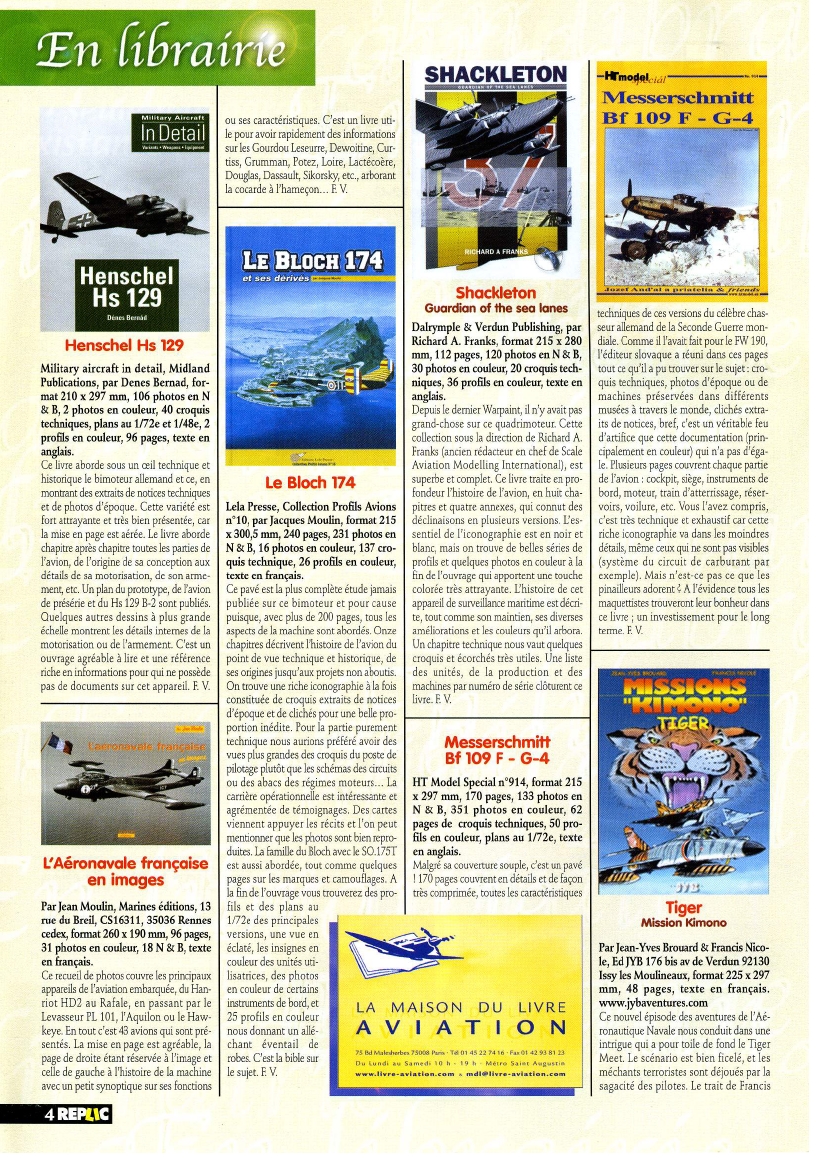 Replic 189 - Nord 262, P-51, Corsair, Shackleton